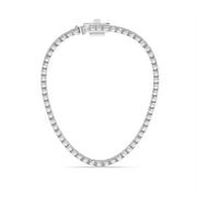 1CT EACH ROUND STRAIGHT LINE TENNIS NECKLACE