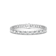 50PTS EACH OVAL BEZEL TENNIS BRACELET