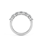 2.5CTW HALF ROUND ETERNITY BAND