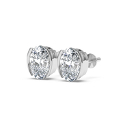 OVAL BEZEL STUDS