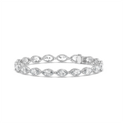 50PTS EACH MARQUISE BEZEL TENNIS BRACELET