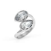 3 ctw Dual Pear Labgrown Diamond Ring