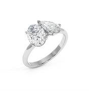 1.5 ctw Oval-Pear Labgrown Diamond Ring