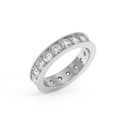 10CTW EACH ROUND ETERNITY BAND
