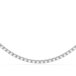 15 ctw Round Labgrown Diamond Straight Line Tennis Necklace