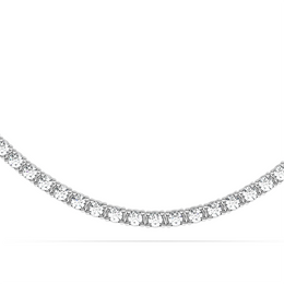 20 ctw Round Labgrown Diamond Straight Line Tennis Necklace