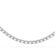 20CTW ROUND STRAIGHT LINE TENNIS NECKLACE