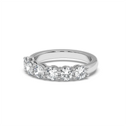 2.5CTW HALF ROUND ETERNITY BAND
