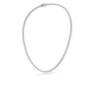 20 ctw Round Labgrown Diamond Straight Line Tennis Necklace