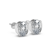 OVAL BEZEL STUDS