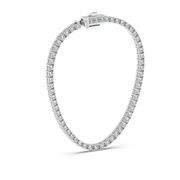 1CT EACH ROUND STRAIGHT LINE TENNIS NECKLACE