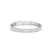 10 ctw Emerald-Round Labgrown Diamond Tennis Bracelet