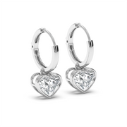 1CT EACH HEART HOOPS