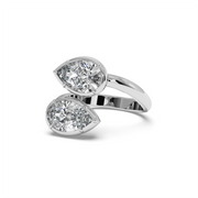 3 ctw Dual Pear Labgrown Diamond Ring