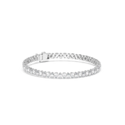 5 ctw Pear Labgrown Diamond Bezel Tennis Bracelet