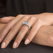 1.5 ctw Oval-Pear Labgrown Diamond Ring