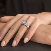 5 ctw Oval-Pear Labgrown Diamond Ring