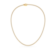 20CTW ROUND STRAIGHT LINE TENNIS NECKLACE