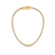 1CT EACH ROUND STRAIGHT LINE TENNIS NECKLACE