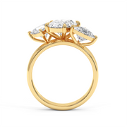 5 ctw Oval-Pear Labgrown Diamond Ring