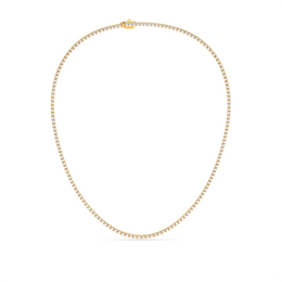 15CTW ROUND STRAIGHT LINE TENNIS NECKLACE