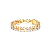 Marquise-Round Labgrown Diamond Flower Bracelet