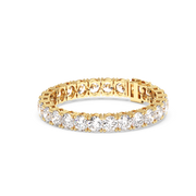 Solitaire Round Labgrown Diamond Tennis Bracelet