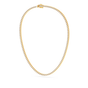 20CTW ROUND STRAIGHT LINE TENNIS NECKLACE