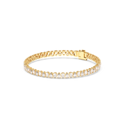 5 ctw Pear Labgrown Diamond Bezel Tennis Bracelet