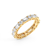 EMERALD-ROUND ETERNITY BAND