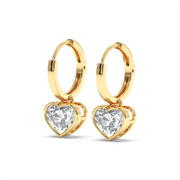 1CT EACH HEART HOOPS