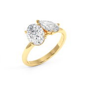 OVAL-PEAR RING