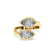 3 ctw Dual Pear Labgrown Diamond Ring