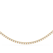 5 ctw Round Labgrown Diamond Straight Line Tennis Necklace