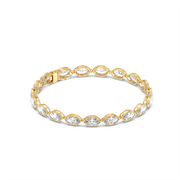 50PTS EACH MARQUISE BEZEL TENNIS BRACELET