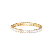 Solitaire Emerald Labgrown Diamond Tennis Bracelet