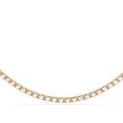 15 ctw Round Labgrown Diamond Straight Line Tennis Necklace