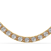 1CT EACH ROUND STRAIGHT LINE TENNIS NECKLACE