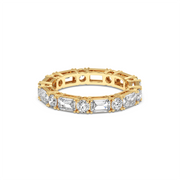 2 ctw Emerald-Round Labgrown Diamond Eternity Band