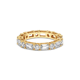 EMERALD-ROUND ETERNITY BAND