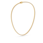 20 ctw Round Labgrown Diamond Straight Line Tennis Necklace