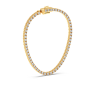 1CT EACH ROUND STRAIGHT LINE TENNIS NECKLACE