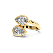 3 ctw Dual Pear Labgrown Diamond Ring