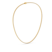 15 ctw Round Labgrown Diamond Straight Line Tennis Necklace